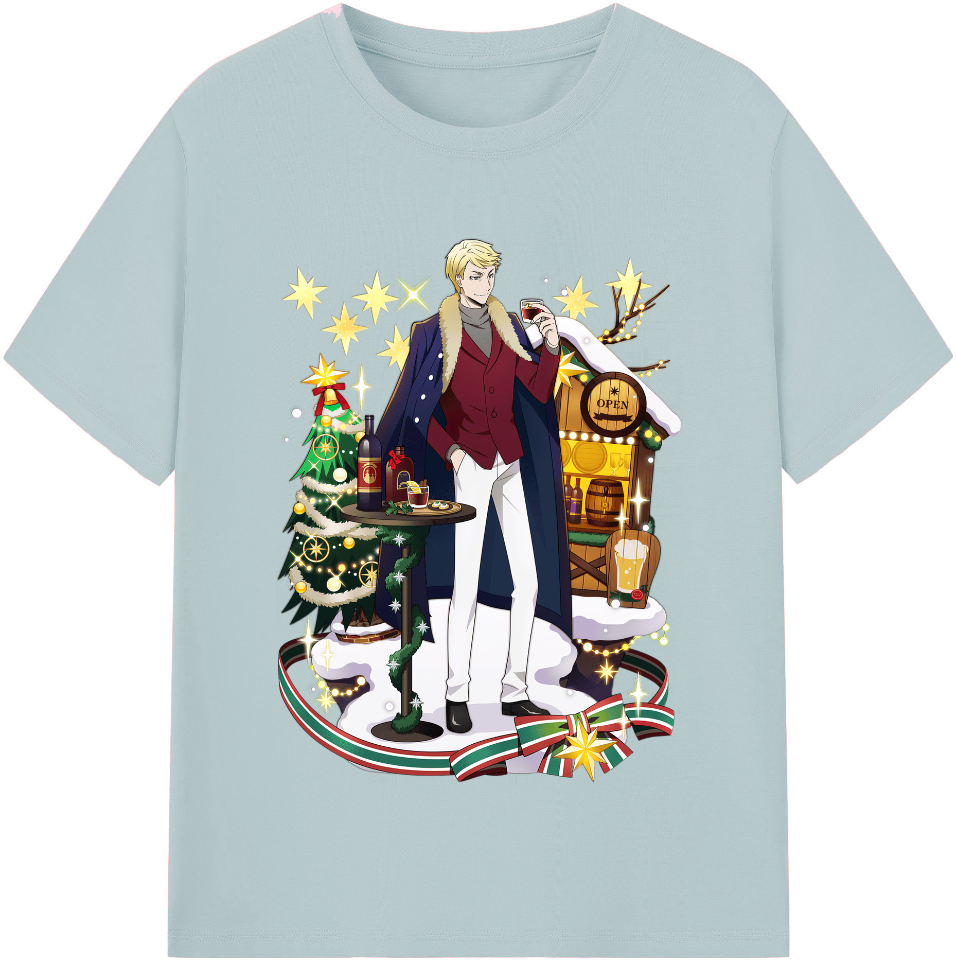 （画像用） 文豪ストレイドッグス Bungo Stray Dogs 綿100％半袖Tシャツ（フロントプリント）